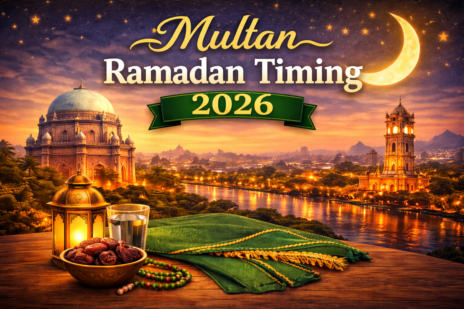 Multan Ramadan Timing 2026 — Today Sehri and Iftar time with complete 30-day calendar