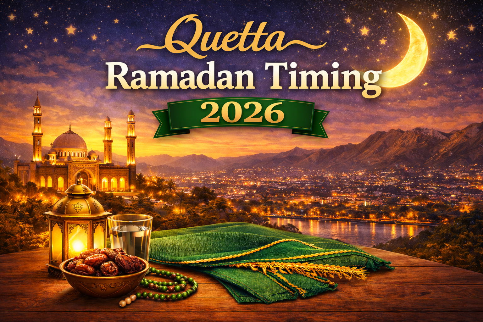 Quetta Ramadan Timing 2026 — Today Sehri and Iftar time with complete 30-day calendar