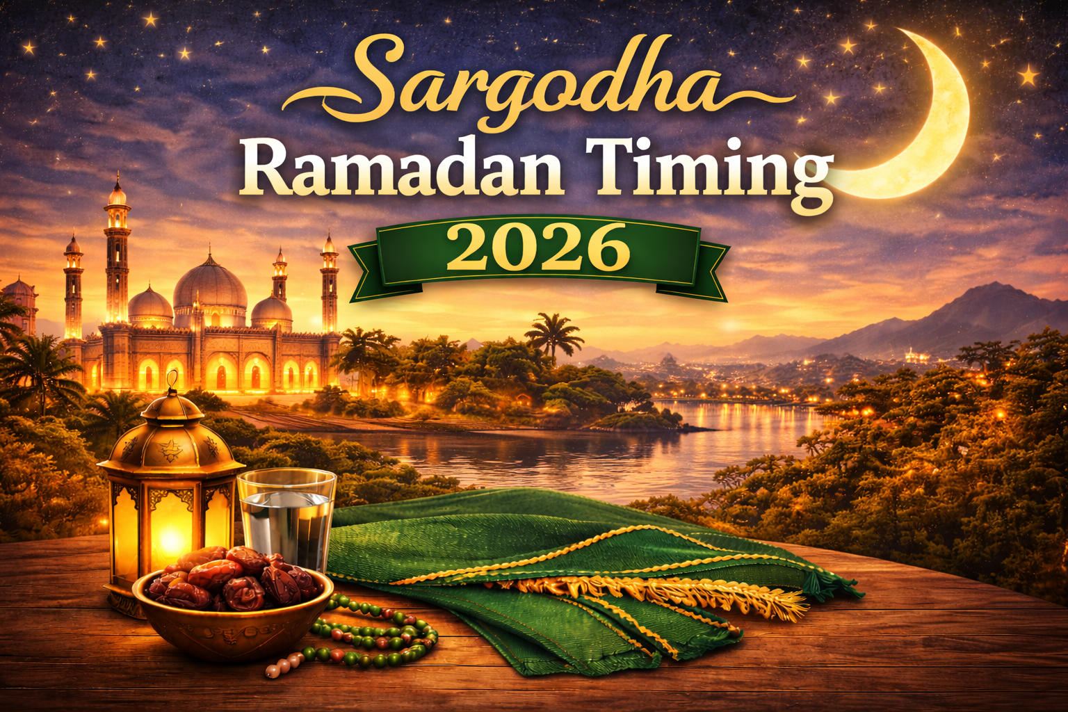 Sargodha Ramadan Timing 2026 — Today Sehri and Iftar time with complete 30-day calendar
